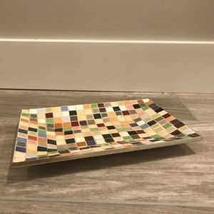Vintage mosaic tile trinket dish
